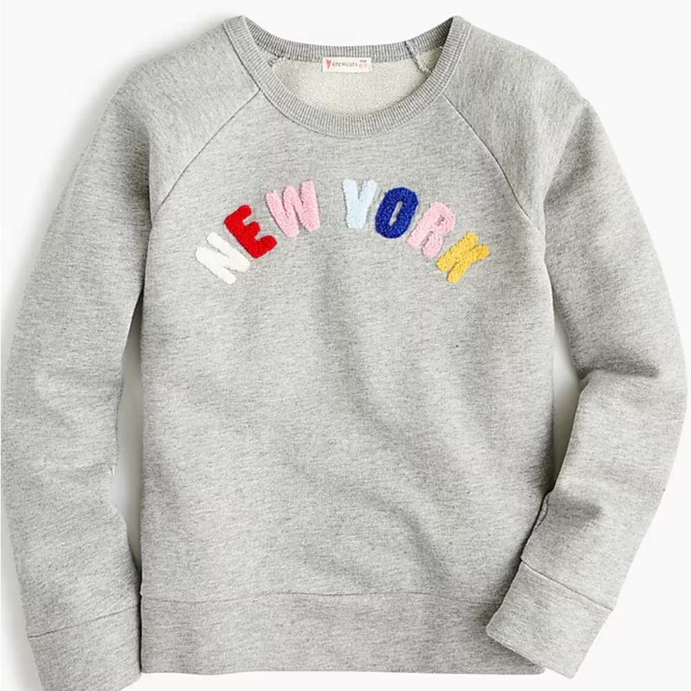 Crewcuts Gray Sweatshirt with Colorful New York Design